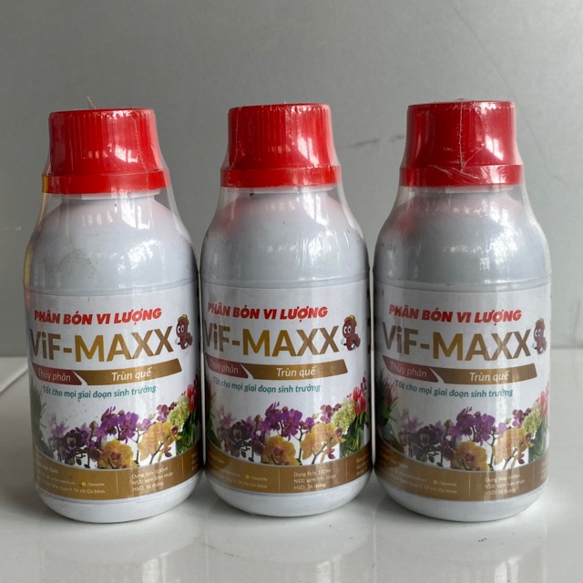 Phân Bón Thủy Phân Trùn Quế Chuyên Lan, Cây Kiểng Tốt Cho Mọi Giai Đoạn VIF Maxx - Chai 100ml
