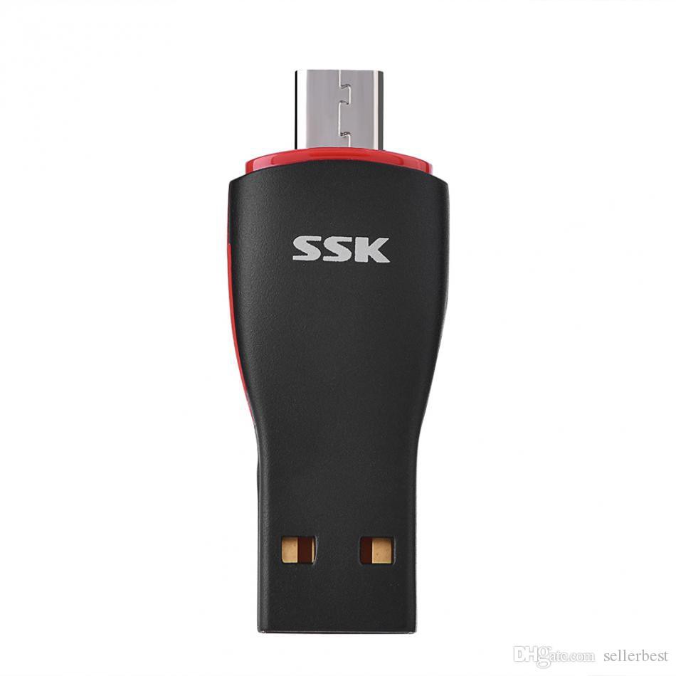 Đầu đọc thẻ nhớ SSK SCRS600 hỗ trợ gắn trên điện thoại hoặc cổng usb trên máy tính