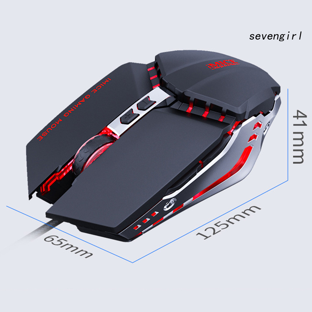 IMICE Chuột Gaming Sev-Mice T80 7 Nút Có Đèn Led Nền 800 / 1600 / 2400 / 3200dpi