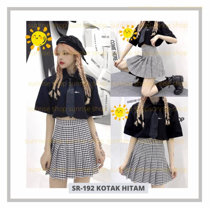 Chân Váy tennis mini Hàn Quốc Màu Xanh Navy Đậm M