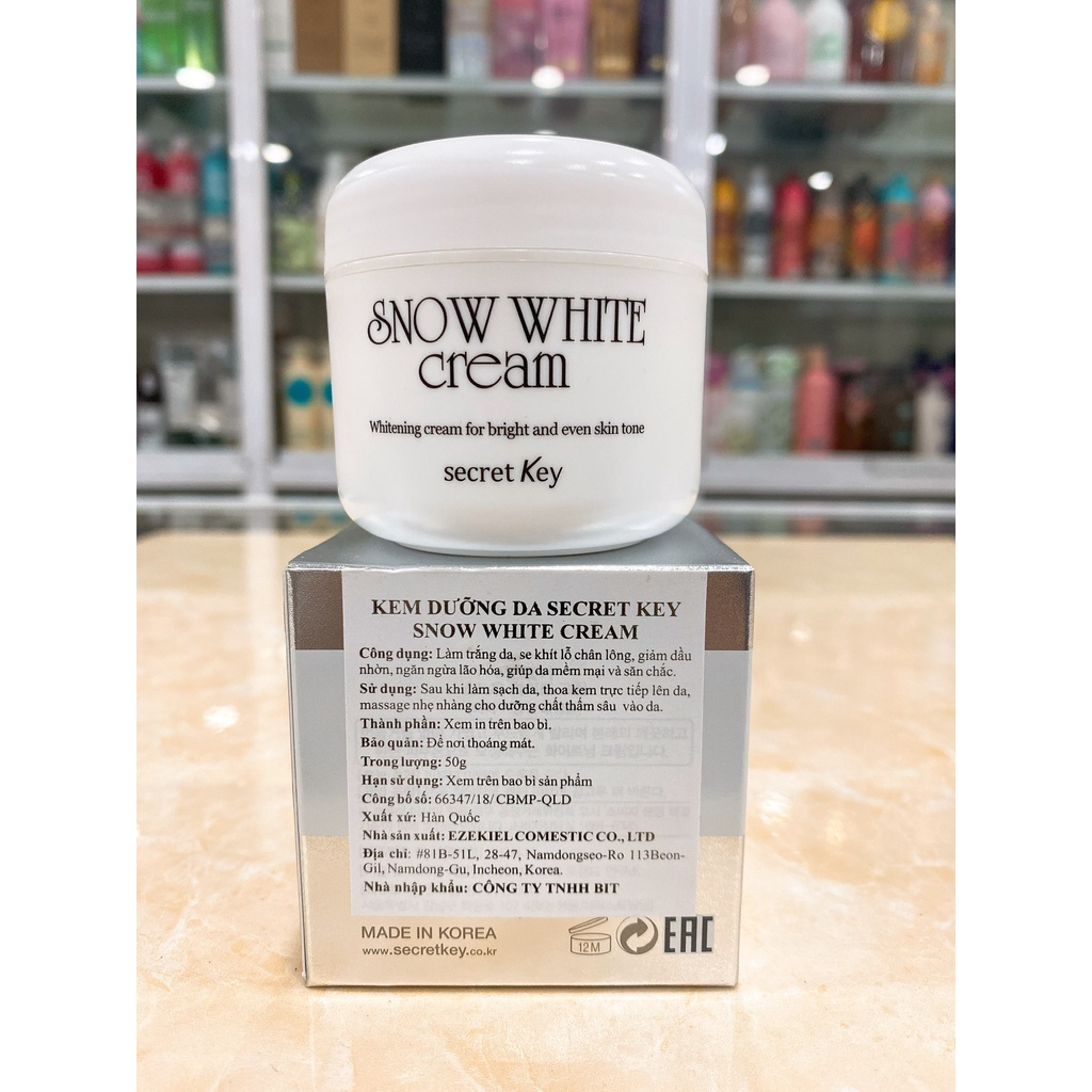 Kem Dưỡng Trắng Da Secret Key Snow White Cream Hàn Quốc 50g