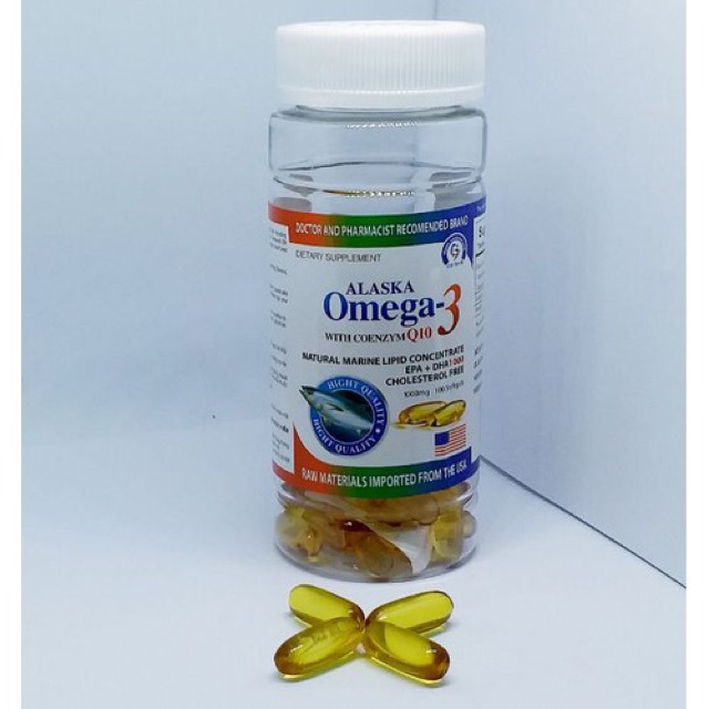 Viên dầu cá Alaska Omega 3 sáng mắt, khỏe tim , bổ não | BigBuy360 - bigbuy360.vn