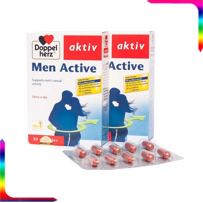 ✅  Men Active Doppelherz Aktiv Đức – Bổ sung nội tiết tố nam, tăng cường thể lực và sinh lý nam