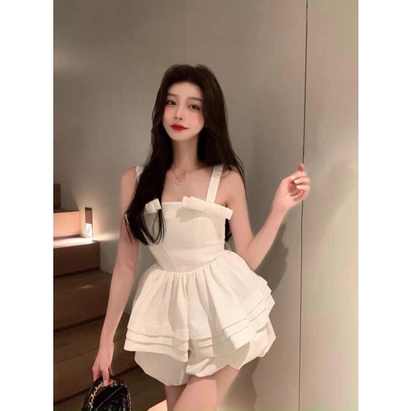 Set bí phồng đính nơ + short