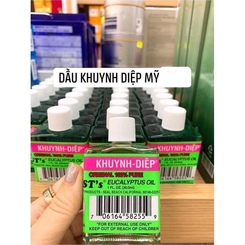 DẦU KHUYNH DIỆP 30ML CỦA MỸ