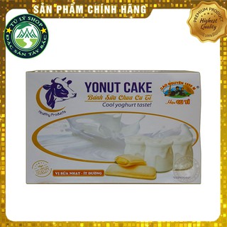 Bánh Sữa Chua Mộc Châu [Vị nhạt - Ít đường] Hộp 350g (Hiệu Cu Tỉ)