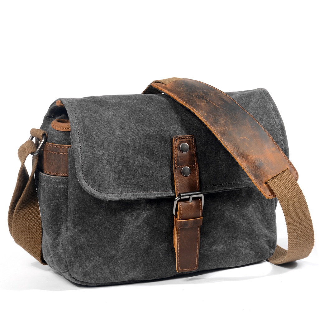 Túi chéo nam canvas da ngựa điên Vintagen VNA21