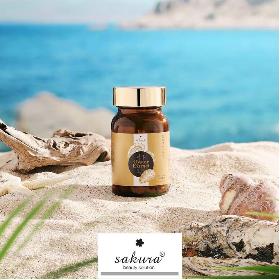 Viên uống hàu Sakura Oyster Extract tăng cường sức khỏe hộp 120 viên