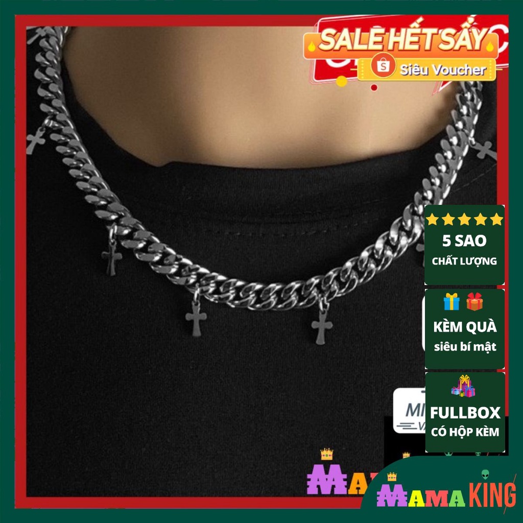 DÂY CHUYỀN VÒNG TAY KÈM THÁNH GIÁ CỰC BỀN BY MAMA KING