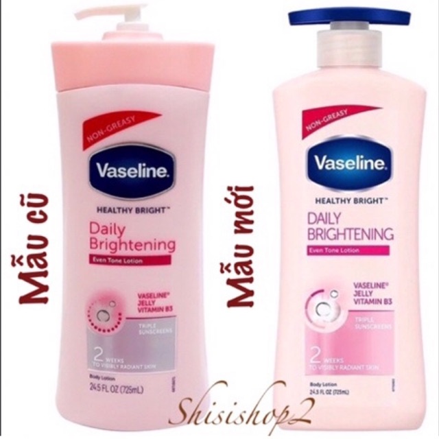 Dưỡng thể trắng da Vaseline Daily Brightening 725mL hãng Mỹ Ấn