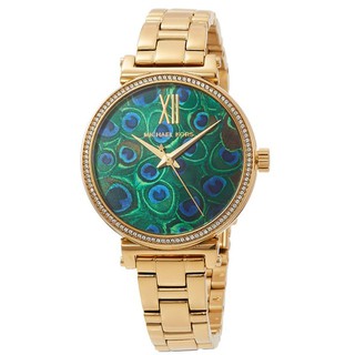 Đồng hồ nữ michael kors mk3946 36mm mặt chim công vỏ gold