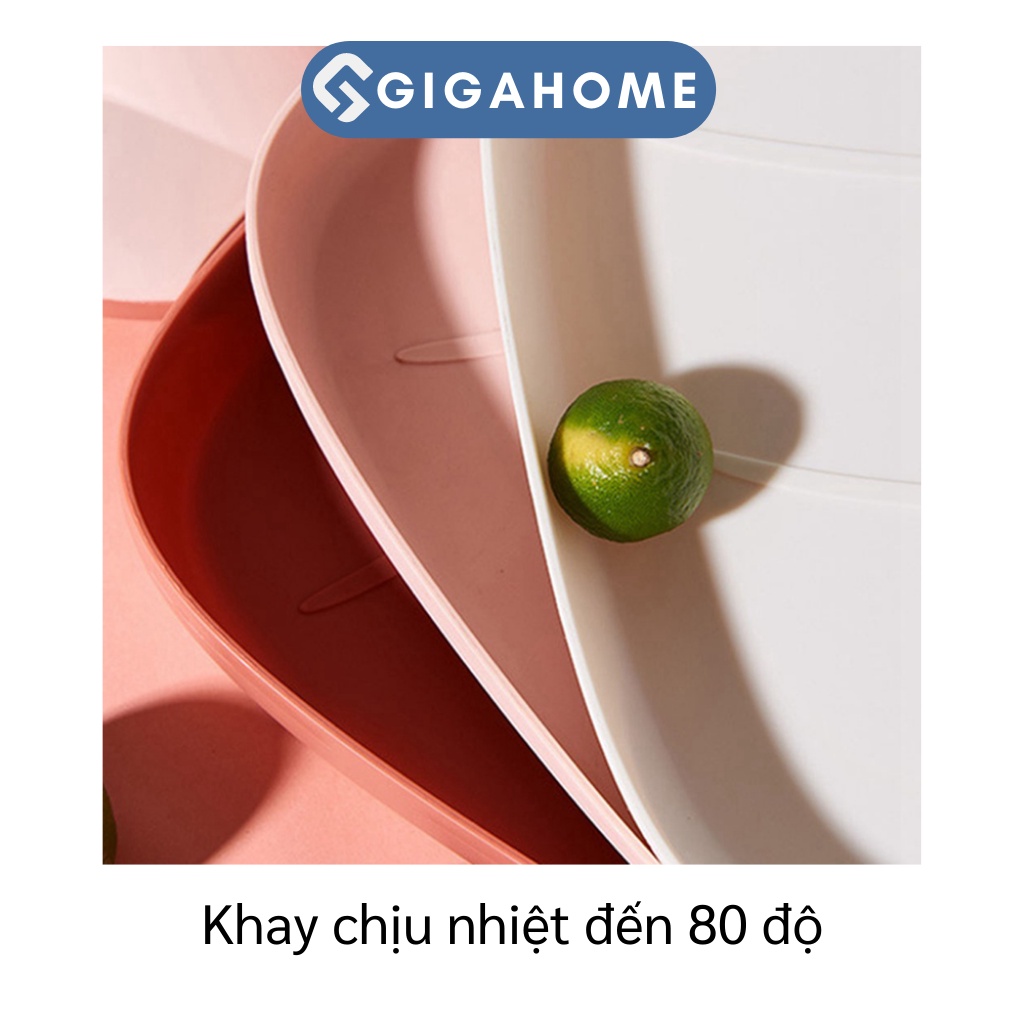 Đĩa, Khay Trái Cây Đựng Hoa Quả, Đồ Ăn Dặm Hình Cà Rốt Trang Trí Decor Bàn GIGAHOME 9378