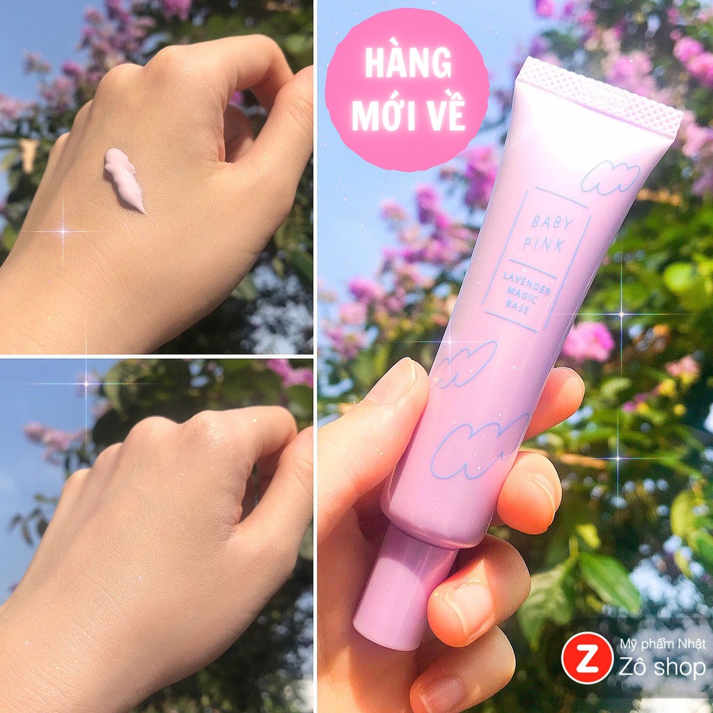 Kem lót lên tone hiệu chỉnh đều màu da siêu mịn - Baby Pink Lavender Magic Base SPF28 PA++ (20g)