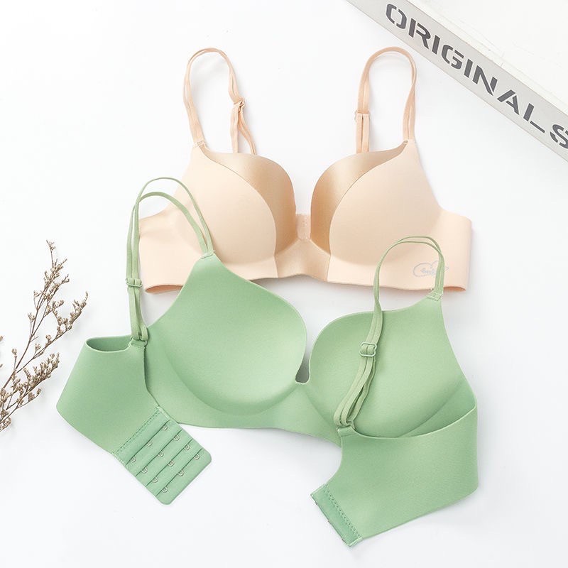 Áo Lót Đúc Su Phối Gấm Lụa Không Gọng Đệm Dày Nâng Ngực