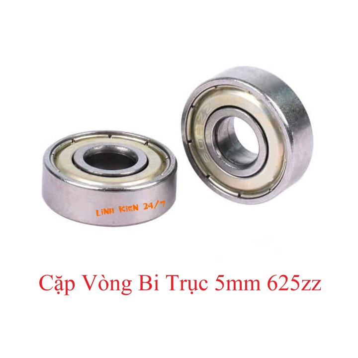Bộ 4 Vòng Bi Tròn Trục 5mm, 6mm, 6.35mm, 8mm và 10mm