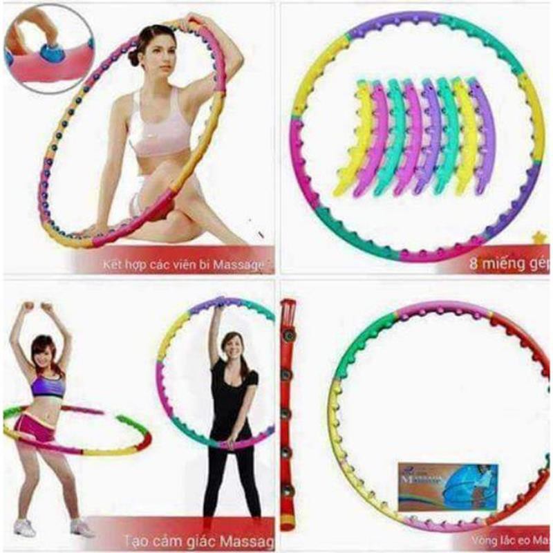 Vòng Lắc Giảm Eo, Giảm Cân Và Mát Xa Bụng Hulahoop - Vòng Xoay Eo Lắp Ghép