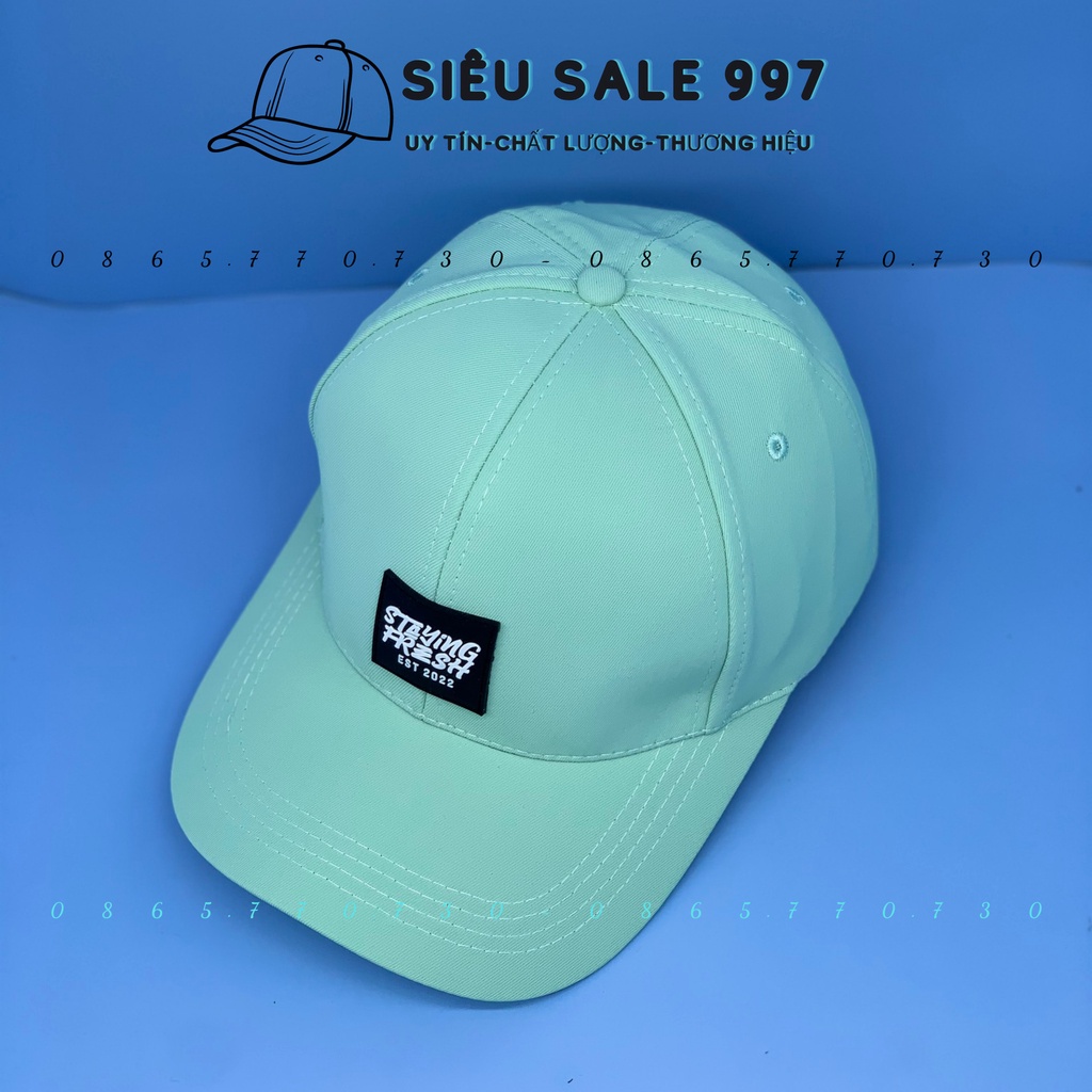 MŨ LƯỠI TRAI STAYING THÊU LOGO MẪU MỚI HOT THỜI TRANG NAM CAO CẤP NỮ CÁ TÍNH