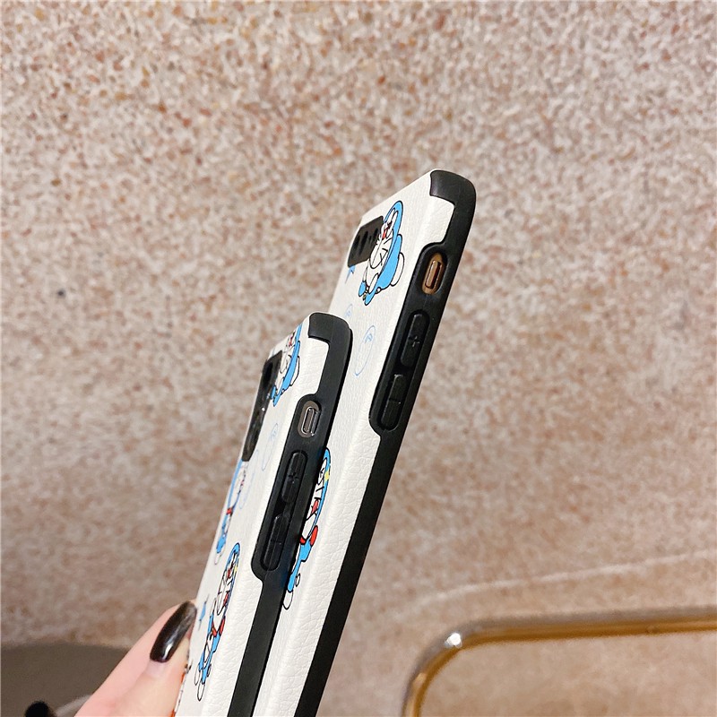 Ốp điện thoại lụa họa tiết doraemon cho Iphone 12 Pro Max 12 Mini 11 Pro Max Xs Max Xr 6 6s 7 8 Plus Redmi 8 Note 8 Pro | BigBuy360 - bigbuy360.vn