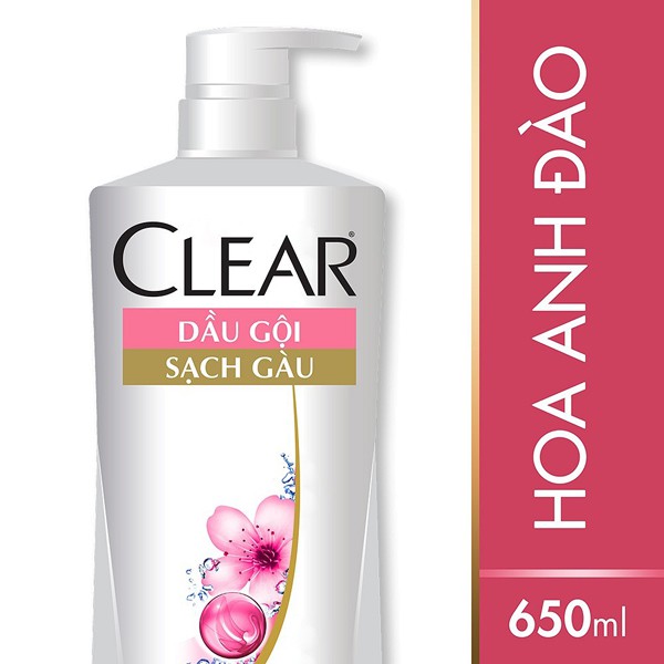 CLEAR dầu gội H.Hoa Anh Đào Thơm Mát 630g