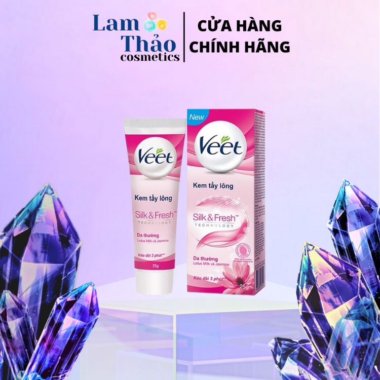 Kem Tẩy Lông Cho Da Thường Veet Silk &amp; Fresh