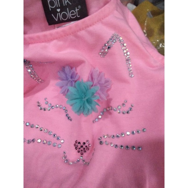 Đầm bé gái Tqxk Pink Violet,Zunnie lilt