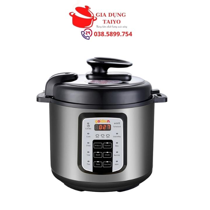 Nồi áp suất điện đa năng goldsun - Dung tích 6 Lít - Bảo hành 12 tháng chính hãng GIA DỤNG TAIYO