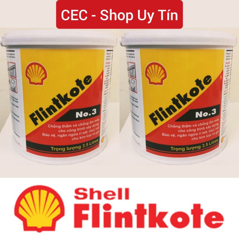 SHELL FLINTKOTE NO.3 THÁI LAN - SƠN CHỐNG THẤM BỂ CÁ KOI MÀU ĐEN