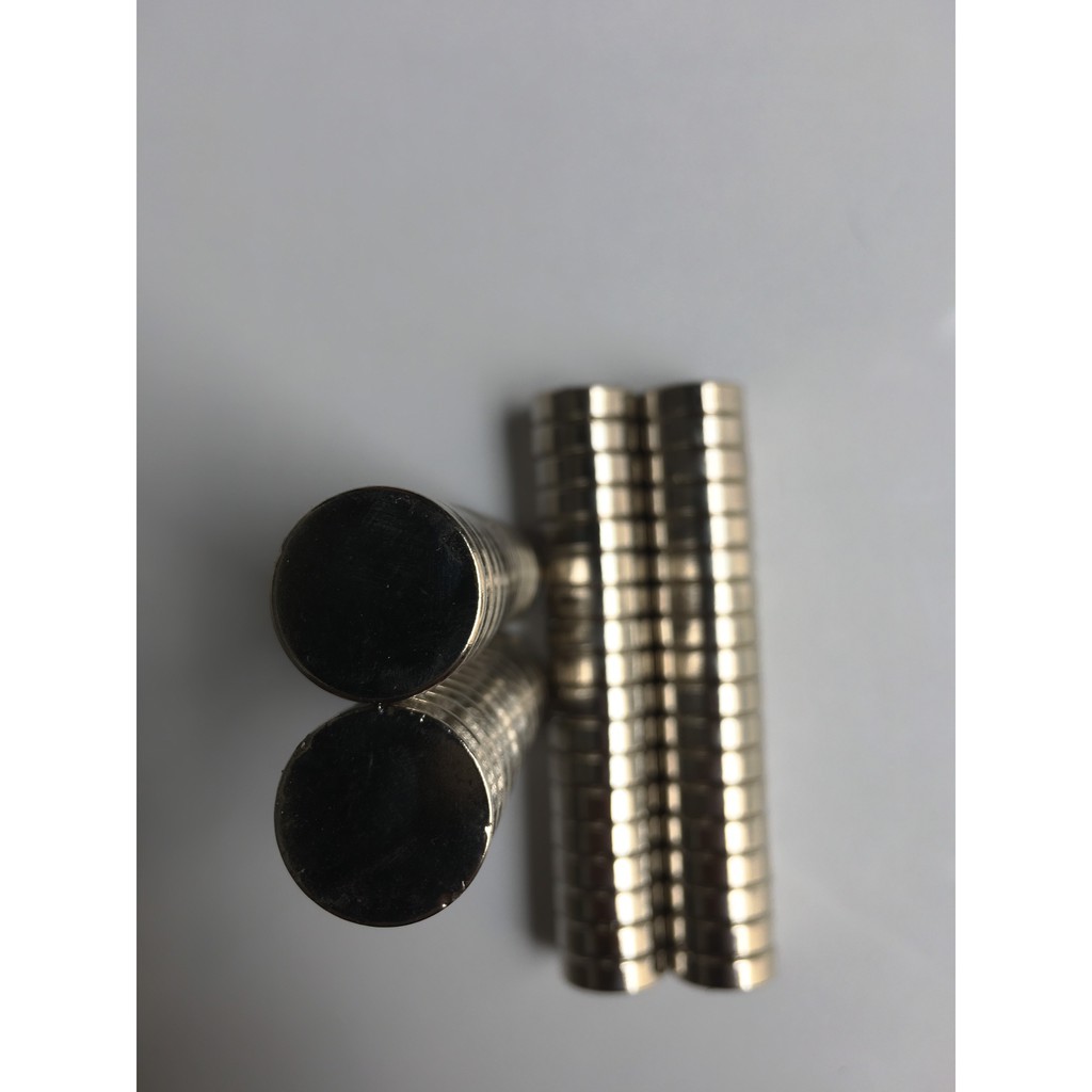Bộ 10 Viên Nam Châm Trắng 20x5 Dùng Trong Động Cơ Đơn Giản