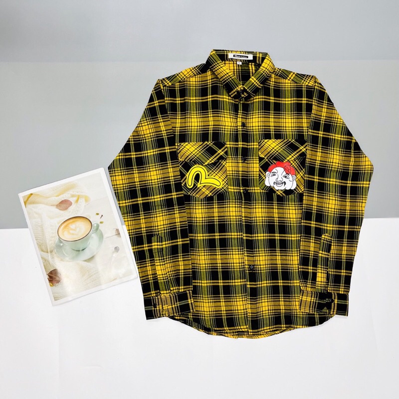 Áo Sơ Mi Nam Tay Dài CLUB Vải Nỉ Caro Cao Cấp Siêu Mềm Phong Cách Moto Club Thời Trang Hot Trend Mới