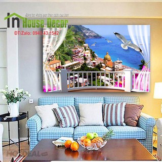 Giấy dán tường 🍀 FREESHIP 🍀 GIẢM 10K KHI NHẬP [decal trang trí] Tranh 3d vườn hoa MS 415