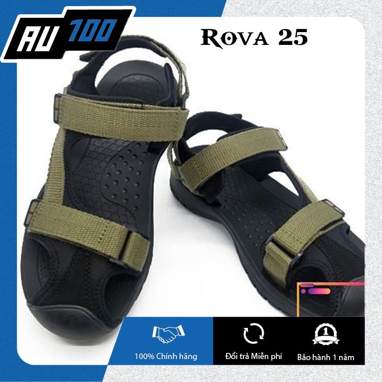 Sandal Nam Rova bít mũi 25 - màu rêu