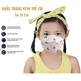 Khẩu trang y tế, khẩu trang trẻ em 4 lớp kháng khuẩn, công nghệ Hàn Quốc KF94 KIDS - Shop Mẹ Khoai