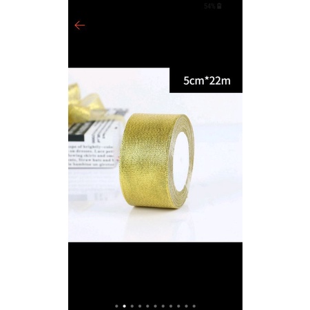 Ruy băng kim tuyến vàng / bạc 5cm