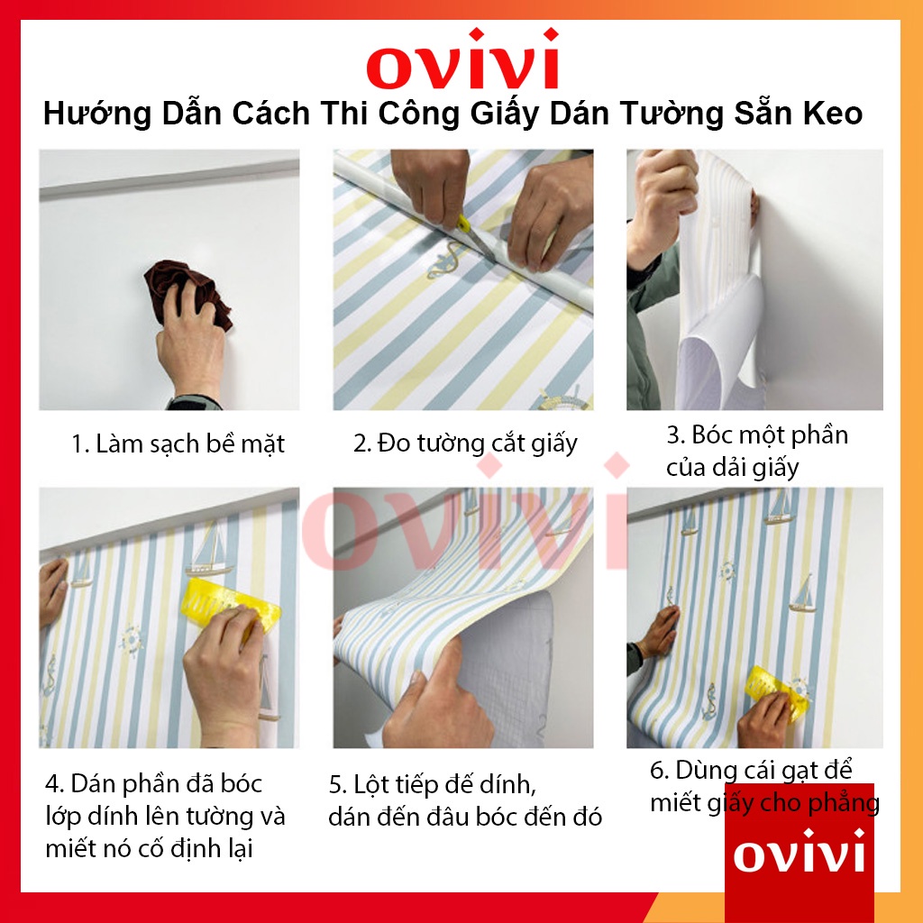 Giấy dán tường phòng ngủ màu trơn GIÁ SỈ - decal dán tường có keo sẵn khổ 45cm