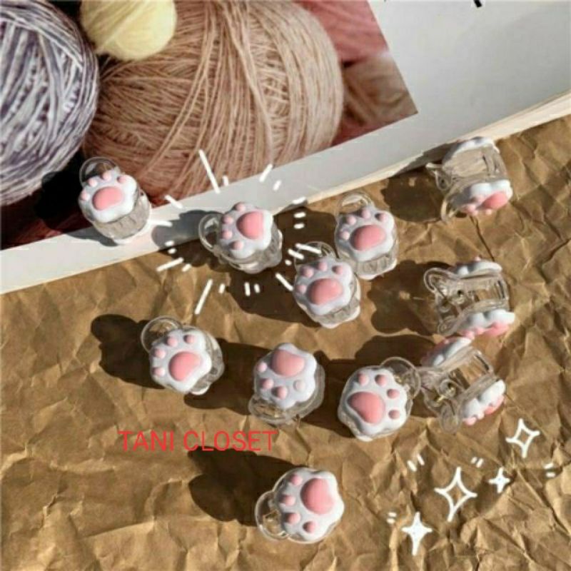 Kẹp Tóc Mái Mini Hình Chân Mèo Méo Meo