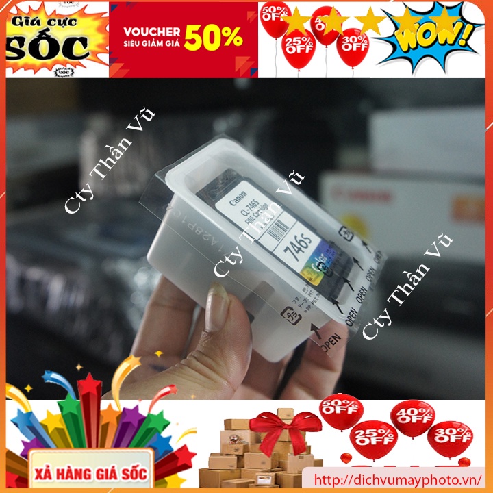 Thỏi mực đầu in mã 745 746 máy màu Canon MG 2570s TS 207 TS 475 hàng mới bền chất lượng Kholinhkienmayin