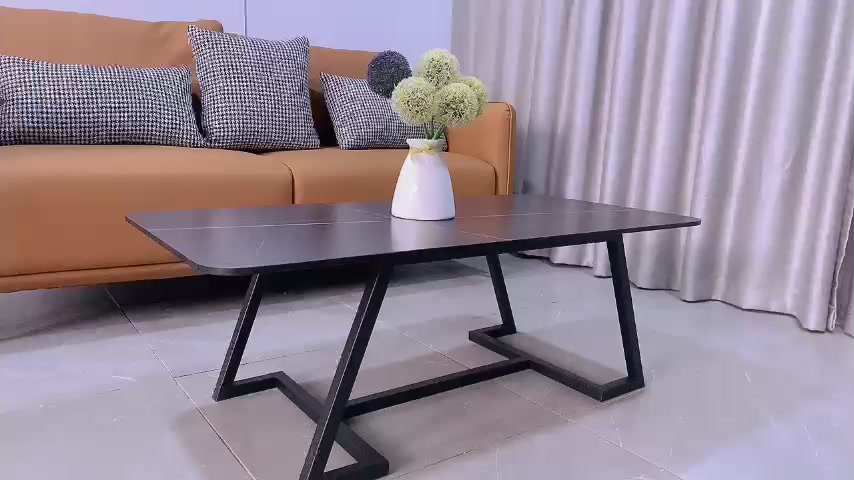 Bàn Sofa - Bàn Trà Ngồi Bệt Phòng Khách Chất Liệu Ceramic Chân Sắt Tĩnh Điện KT (120x60x45cm) | BigBuy360 - bigbuy360.vn