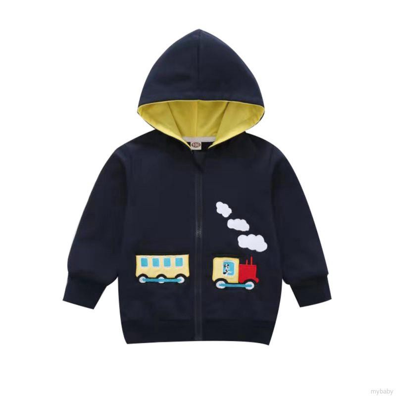 Áo Khoác Hoodie In Hoạt Hình Cho Bé Trai