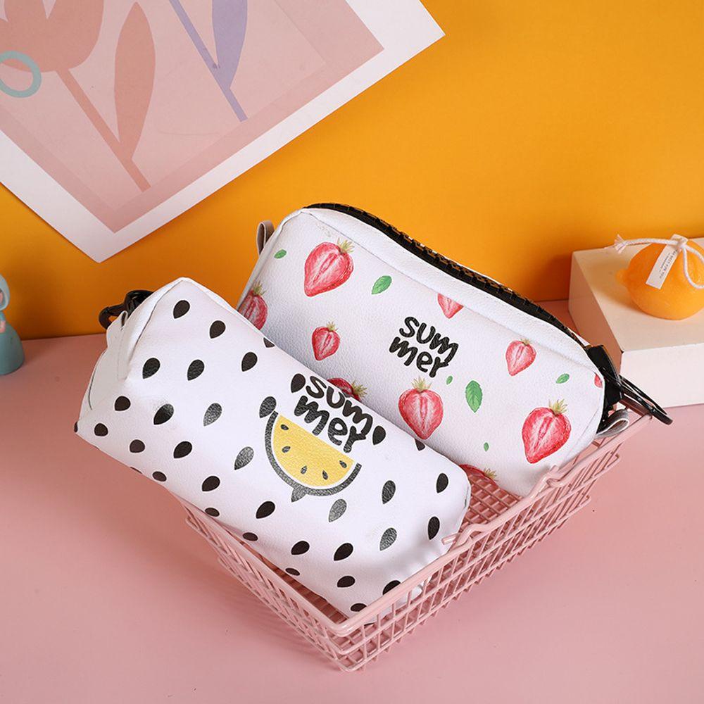 Túi Đựng Bút Bằng PU Chống Nước Sức Chứa Lớn Dễ Thương Cho Học Sinh