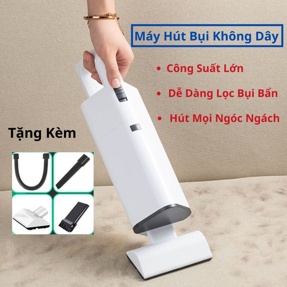 Máy hút bụi cầm tay mini không dây, Hút bụi thú cưng, ô tô, gia đình, hút mọi ngóc ngách