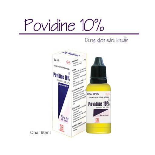 Dung dịch sát khuẩn POVIDINE 10% CHAI 90ml