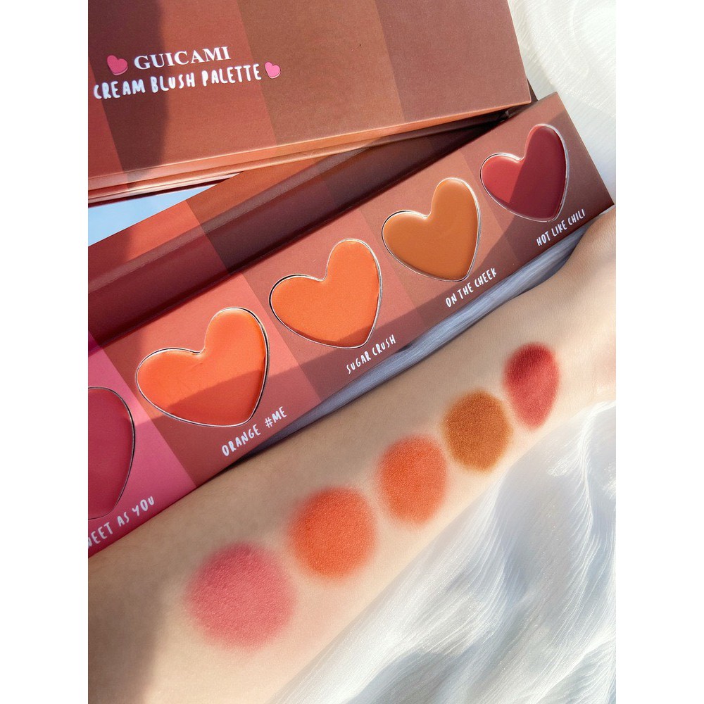 GUICAMI - Bảng 5 màu má hồng dạng kem | BigBuy360 - bigbuy360.vn