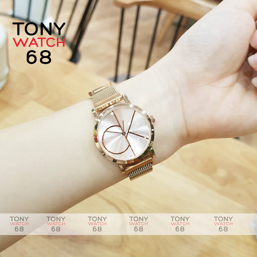 Đồng hồ nữ GK dây nam châm vàng hồng mặt đơn giản chống nước chính hãng Tony Watch 68