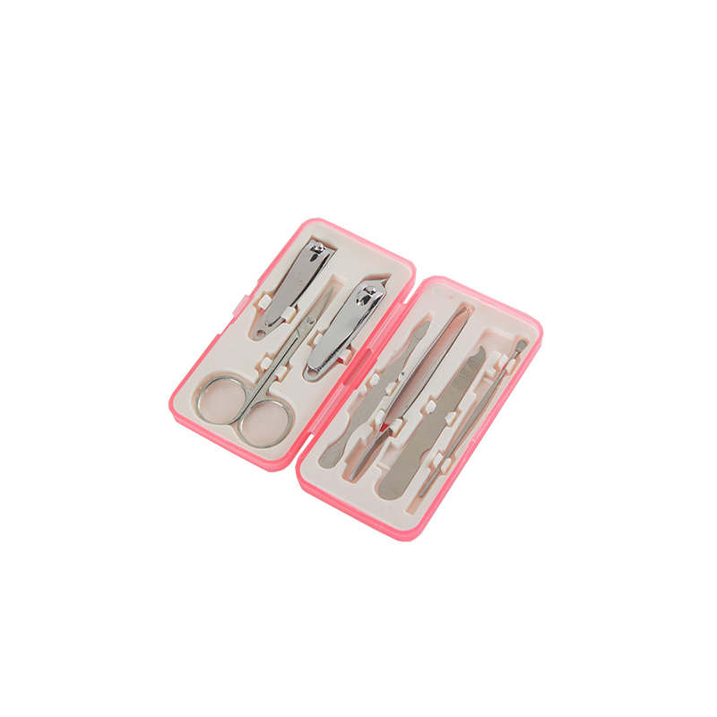Bộ 7 dụng cụ làm móng gồm kéo / đồ cắt móng tay / tỉa lông mày / đồ cắt móng đầu xéo / nhíp / đồ lấy ráy tai hai đầu
