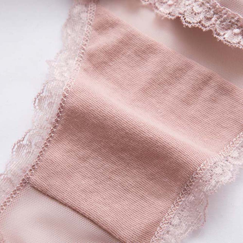 AROMA Breathable Bandage Thong Hollow Sexy Briefs Lace Panties Underpants Cotton Crotch Traceless Seamless Low-waist G String Solid Color/Multicolor | WebRaoVat - webraovat.net.vn