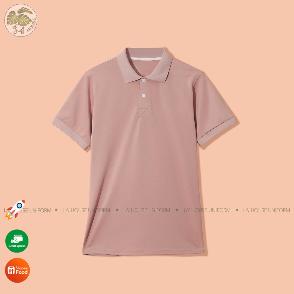 Áo Polo nam LA' House màu mới, vải cá sấu thái 4 chiều dày dặn