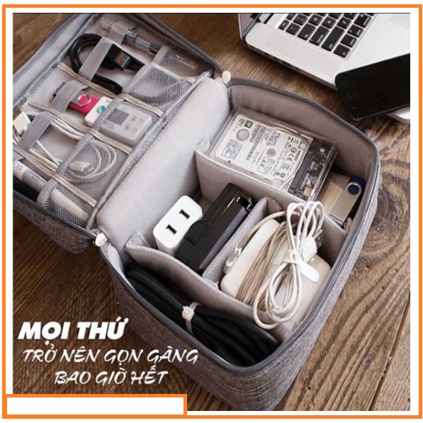 Túi Đựng Phụ Kiện Điện Thoại , Cáp Sạc Tai Nghe , Phụ Kiện Công Nghệ , Đồ Trang Điểm