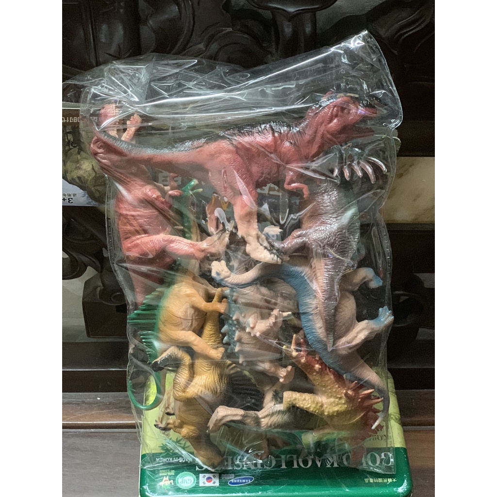 Mã 6537 Túi Đồ Chơi Thế Giới Khủng Long 10 Con Dinosaur World Giao Ngẫu Nhiên