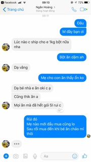 Bột ăn dặm cho bé