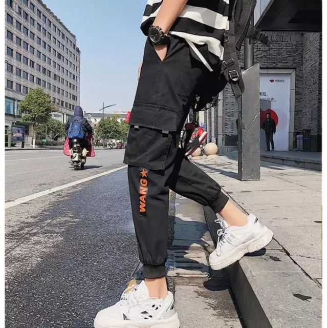 Quần jogger kaki túi hộp (kèm video hình thật)